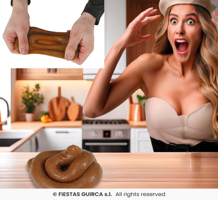 Sztuczny stolec, prank kupy, śmieszny prezent