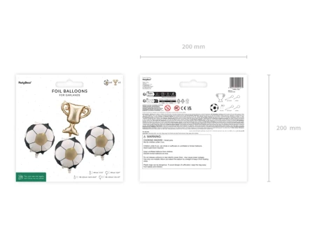 Balony foliowe do girland Puchar z piłkami