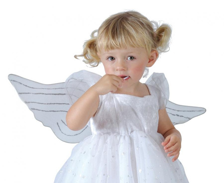 Strój dla dzieci Aniołek (sukienka, skrzydła), rozm. 92/104 cm