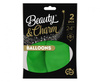 Balony Beauty&Charm, pastelowe, zielone 24"/ 2 szt.