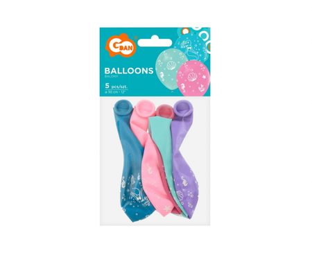 Balony Podmorski Świat, 12"/ 5 szt.