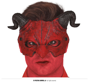 Lateksowa maska na Halloween Diabeł