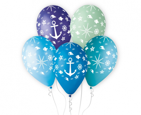 Balony Podwodny świat, 13"/ 5 szt.