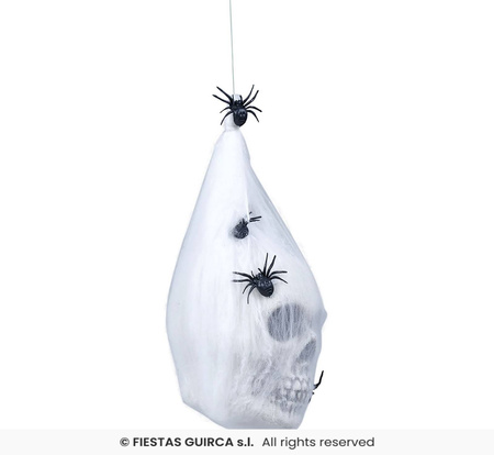 Dekoracja wisząca kokon z pajęczyny