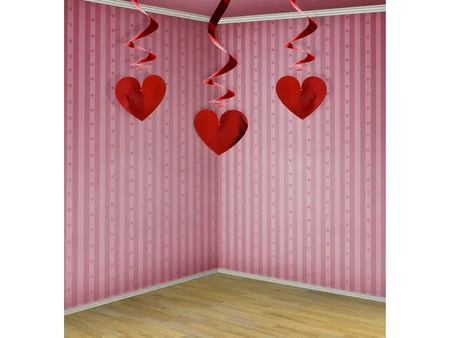 Świderki Serca, czerwony, 60cm