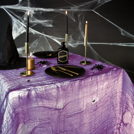Dekoracja Halloween fioletowa 210x300cm