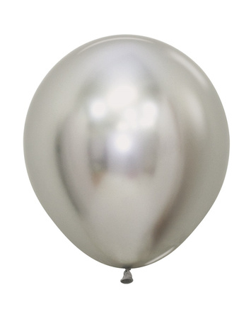 Balony Sempertex, Reflex, Silver, 18", 6 szt