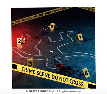 Dekoracja na Halloween "Zestaw Miejsce zbrodni"