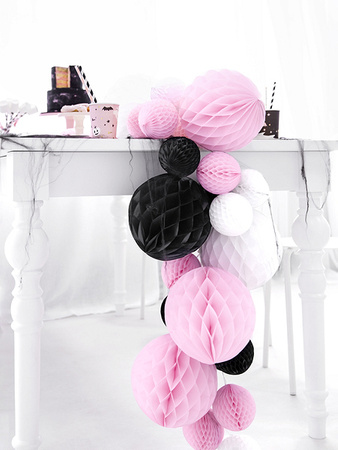 Kula bibułowa, biały, 10cm