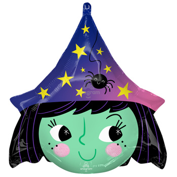 Balon foliowy Halloween Witch 48 cm x 48 cm