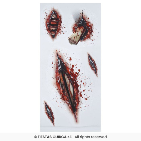 Zestaw tatuaży otwarte rany