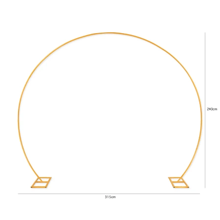 Stojak stelaż do balonów okrągły złoty zestaw 315x240cm