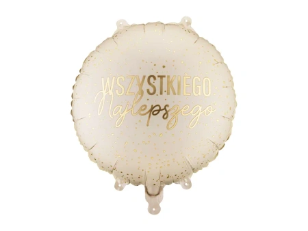 Balon foliowy pastylka ''Wszystkiego Najlepszego'', 35x35 cm, mix