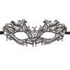 Maska wenecka koronkowa grafitowa 24x9,5cm