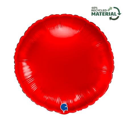 Balon foliowy Grabo ,Okrągły Czerwony 18"