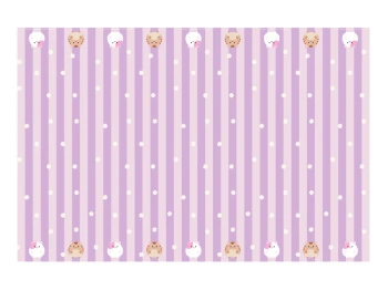 Obrus papierowy Koci Domek Gabi, mix, 180 x 120 cm