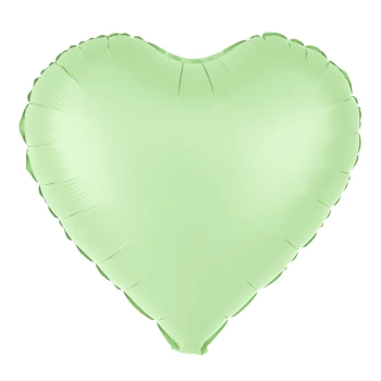 Balon foliowy Serce pistacjowy matowy 18cali