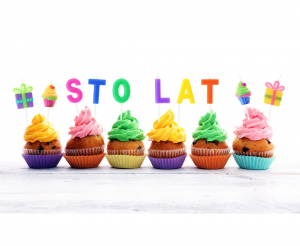 Świeczki pikery "Sto Lat", 10 szt.