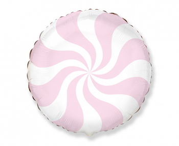 Balon foliowy 18" FX - Pastelowy lizak, łososiowy róż