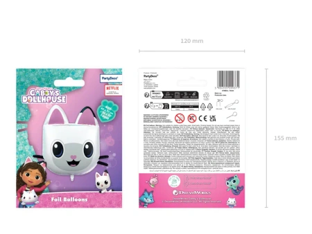 Balon foliowy Kiciuś Panduś, 65x57 cm