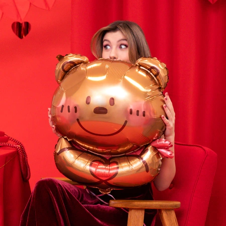 Balon foliowy Miś z serduszkiem 58x75cm