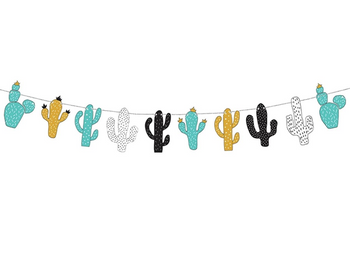Girlanda Dinozaury - Kaktusy