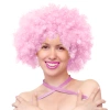 Peruka imprezowa włosy afro jasnoróżowe