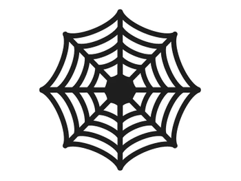 Podkładki pod talerze Pajęczyny, czarny, 27.5cm