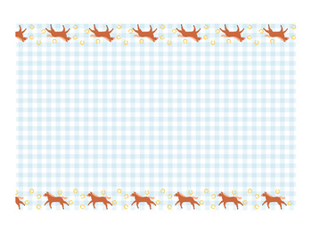 Obrus papierowy Kratka z końmi, mix, 180x120 cm