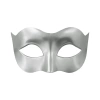 Maska karnawałowa srebrna 18,5x8,5cm