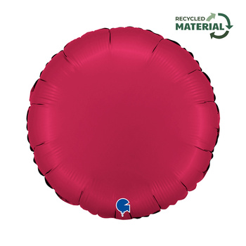 Balon foliowy Grabo, Okrągły Satin Cherry 18"