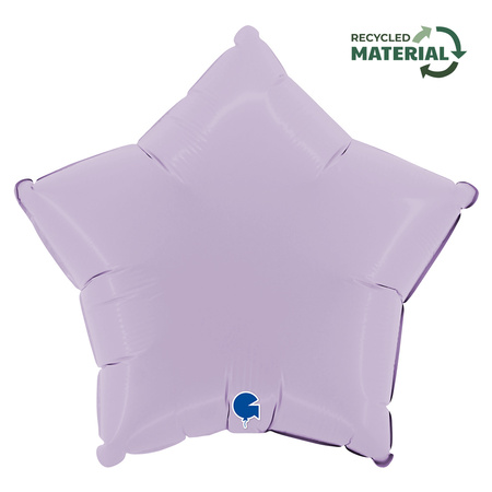 Balon Grabo Gwiazda Matowa Liliowa 18" - 46 cm