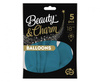 Balony Beauty&Charm, pastelowe, Ocean Blue 18" / 5 szt.