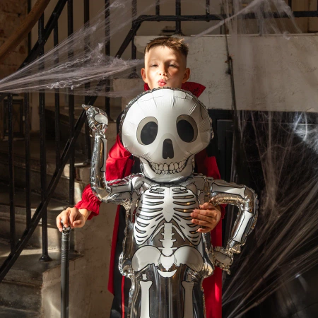 Balon foliowy stojący Kościotrup Halloween 156cm