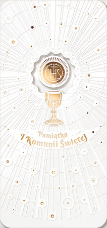 Kartka "Pamiątka Pierwszej Komunii Świętej"