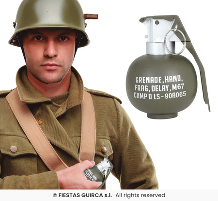 Granat atrapa ze światłem i dźwiękiem 10 cm