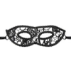 Maska wenecka Bal maskowy koronkowa czarna 24x9cm