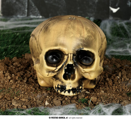 Dekoracja Czaszka na Halloween, 20 cm