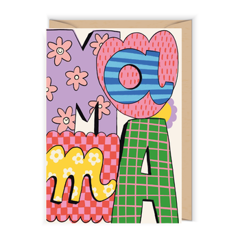 Kartka kolorowa Mama