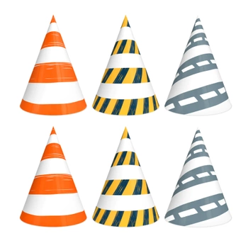 Czapeczki imprezowe Auta 10x16cm 6szt.