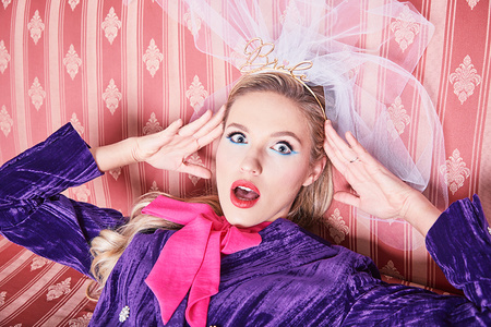 Opaska Bride, złoty