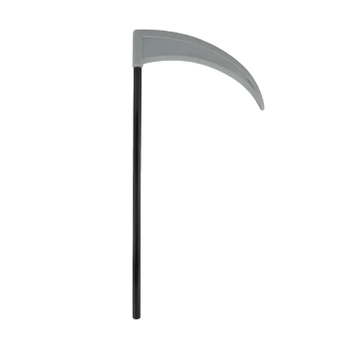 Kosa kostuchy srebrno-czarna 21x42cm