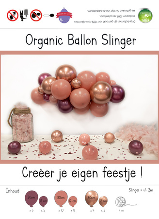 Organiczna girlanda balonowa DIY- Rosewood