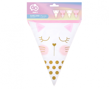 Girlanda flagi PB&C Kotek, 16 x 20 cm, 8 flag