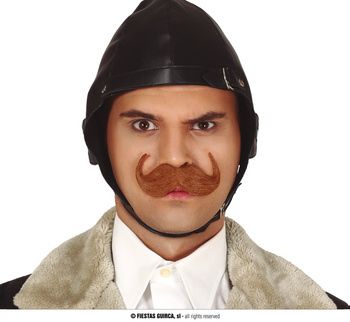 Brązowe wąsy pilota, samoprzylepne