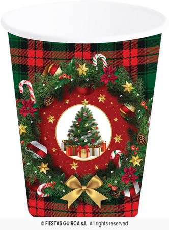 Kubeczki Christmas Tree, 6szt, 240 ml