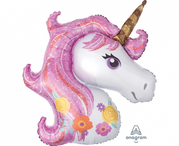 Balon foliowy Magiczny Jednorożec (83x73 cm)