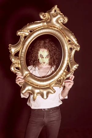 Maska Czaszka świecąca w ciemności, 14.5x18cm