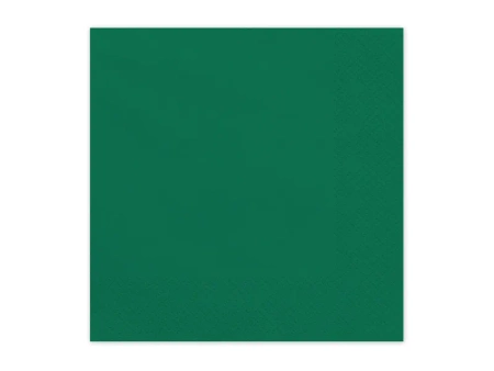 Serwetki papierowe, ciemny zielony, 33x33cm