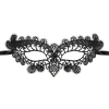 Maska wenecka Sowa koronkowa czarna 22x9cm